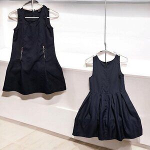 Lot of 2 Girls School Uniform Jumper Dresses Size 12 Navy Blue Cherokee US Polo